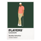 Scottie Scheffler 2 Golf Icon Frame Men's Polo Shirt