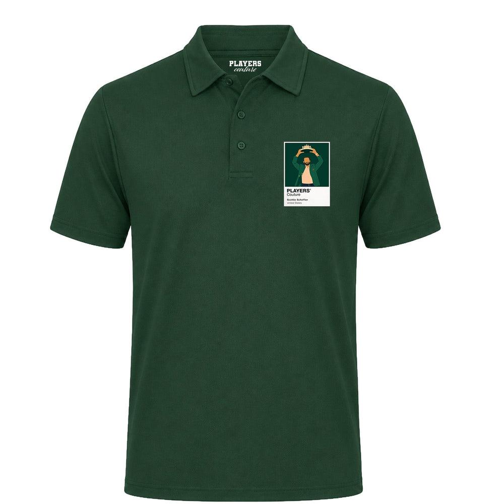 Scottie Scheffler Masters Golf Icon Frame Men's Polo Shirt