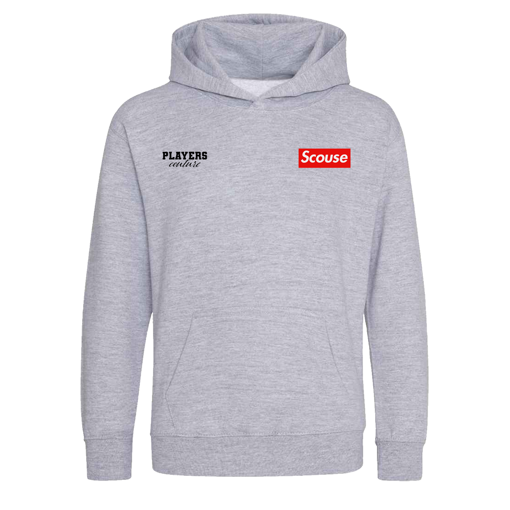 Scouse Logo Players Couture Kids Hoodie Gray