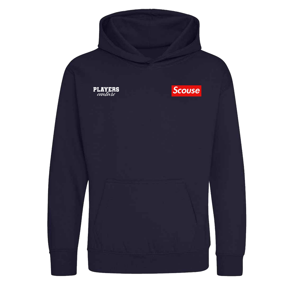 Scouse Logo Players Couture Kids Hoodie Navy
