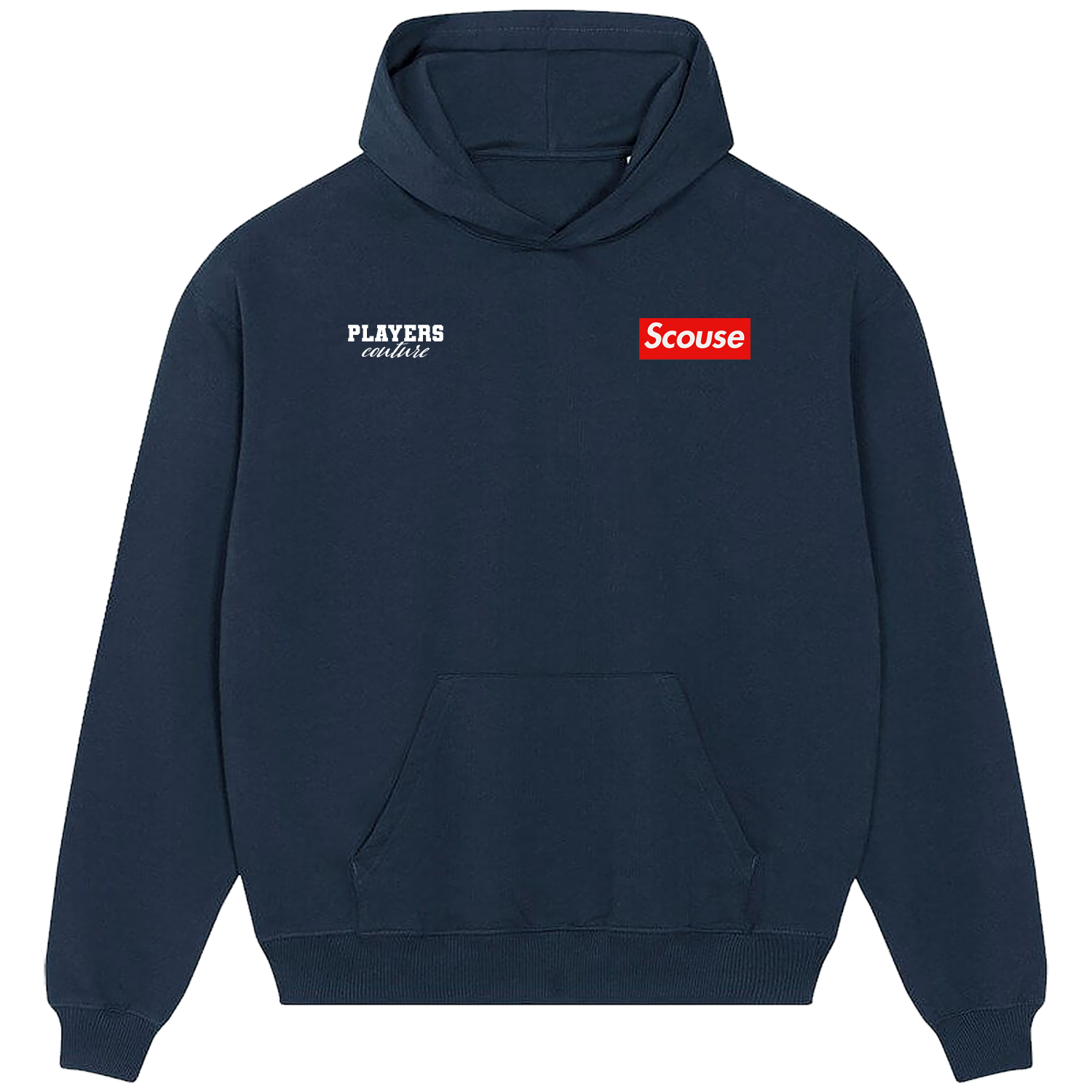 Scouse Logo Players Couture Men's Casual Hoodie Navy