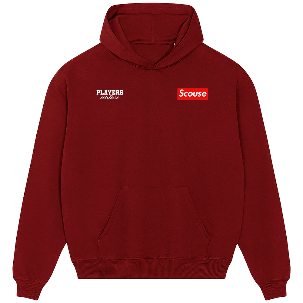 Scouse Logo Players Couture Men's Casual Hoodie Red