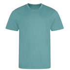 Custom Upload Your Logo Men's Sports T-Shirt – close-up detail shot of the Custom Upload Your Players Couture logo design