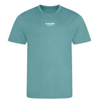 Essentials Collection t-shirt – white men's t-shirt with black Essentials Collection letters and Players Couture logo on the