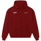 Sean Dyche hoodie – red men's hoodie featuring the Sean Dyche Players Couture logo