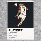 Sean Long St Helens rugby league hoodie grey