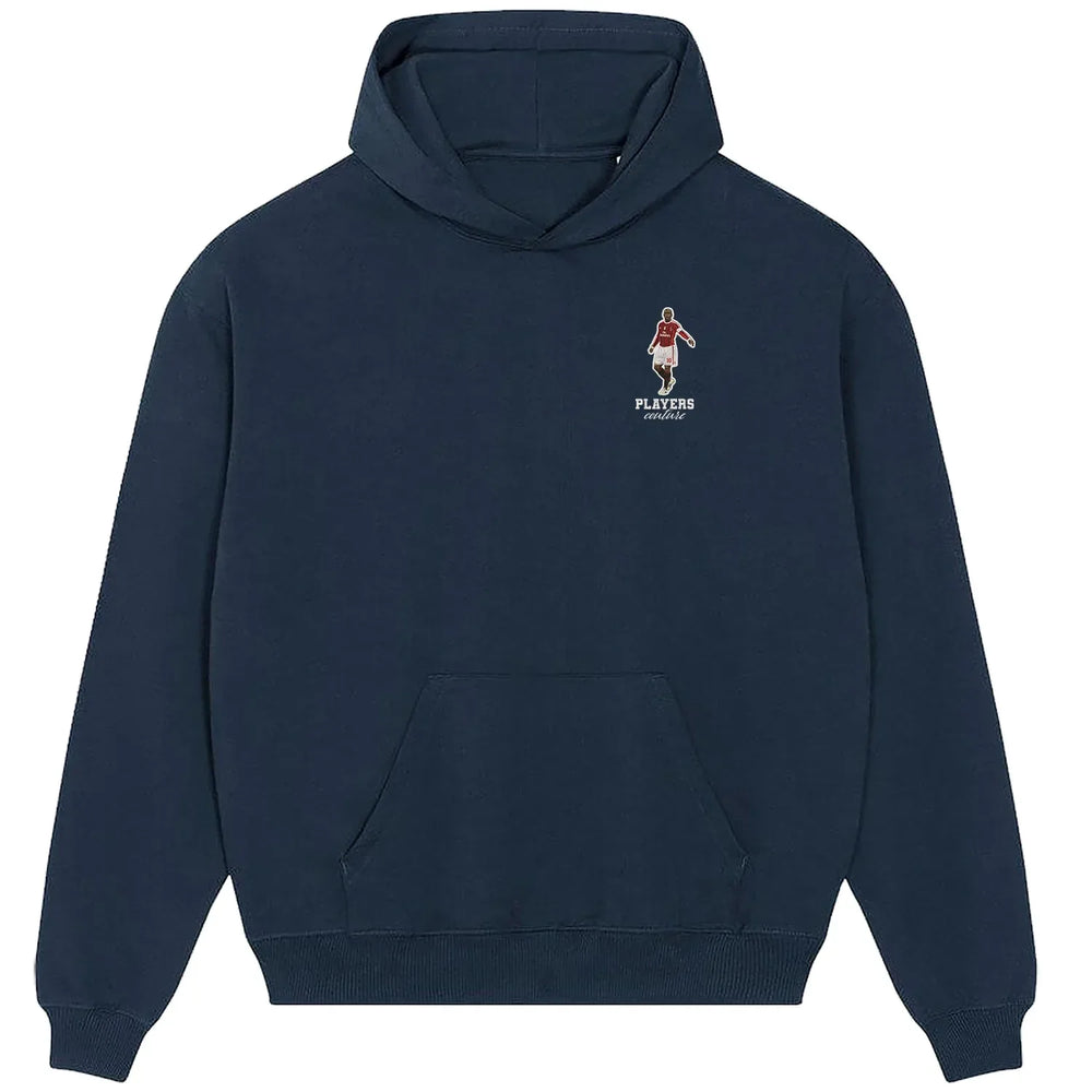 Clarence Seedorf hoodie – navy men's hoodie featuring the Clarence Seedorf Players Couture logo