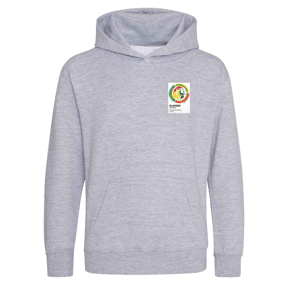 Senegal Graffiti Frame Kids Hoodie - senegal graffiti frame kids grey hoodie