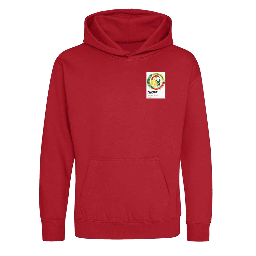 Senegal Graffiti Frame Kids Hoodie - senegal graffiti frame kids red hoodie