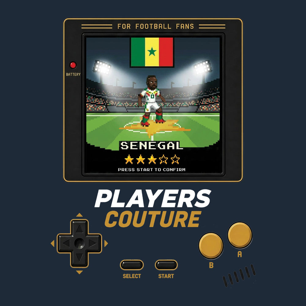 Senegal World Cup 8-Bit Kids Hoodie retro gaming football design by Players Couture