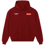 Serena Williams hoodie – red men's hoodie featuring the Serena Williams Players Couture logo
