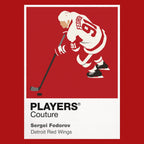 Sergei Fedorov Detroit Red Wings red Icon Frame artwork detail