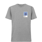 Sergio Aguero 10 Football t-shirt – grey men's t-shirt featuring the Sergio Aguero 10 Football Players Couture logo