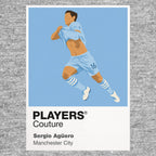 Sergio Aguero Manchester City Icon Frame — Gray