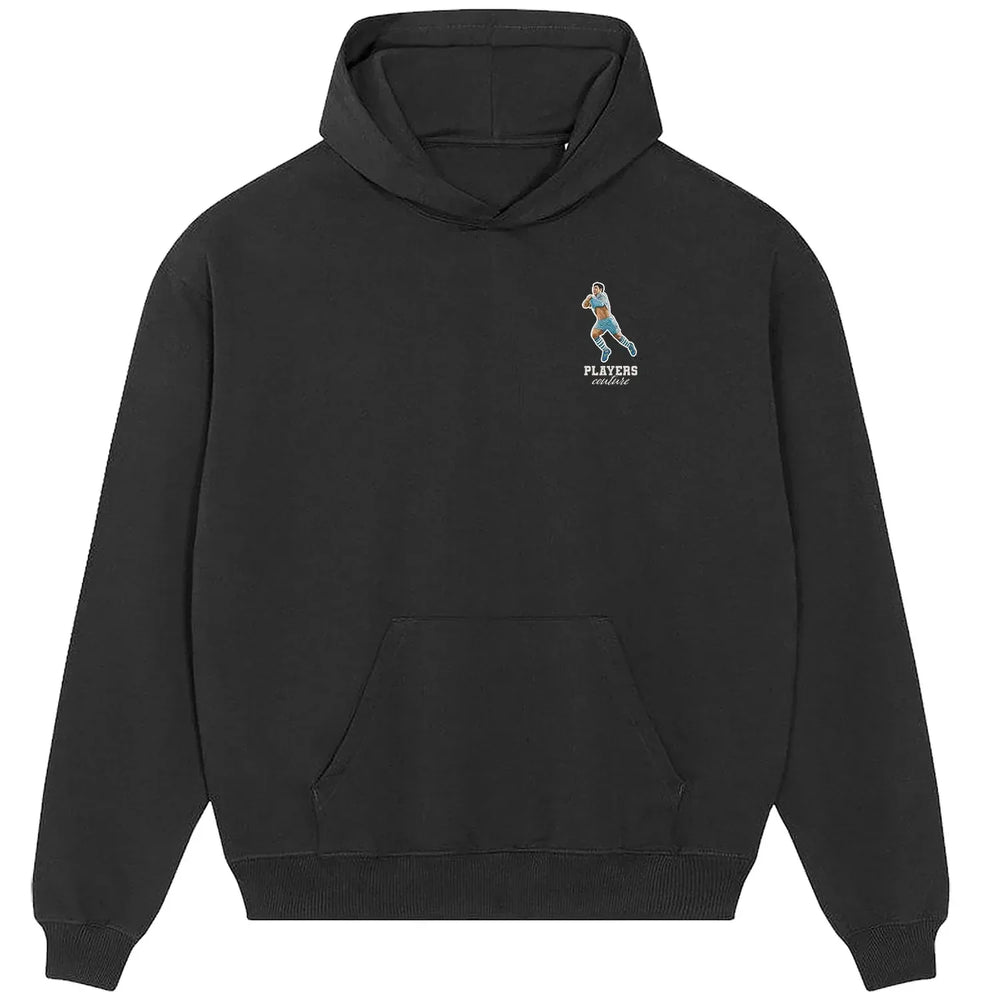 Sergio Aguero hoodie – black men's hoodie featuring the Sergio Aguero Players Couture logo