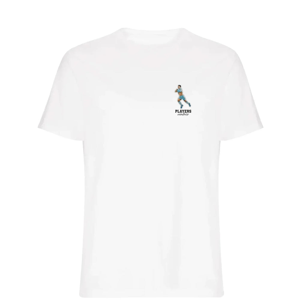 Sergio Aguero t-shirt – white men's t-shirt featuring the Sergio Aguero Players Couture logo