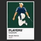 Sergio Garcia Golf Icon Frame Men's Polo Shirt in Black - Players Couture Fashion