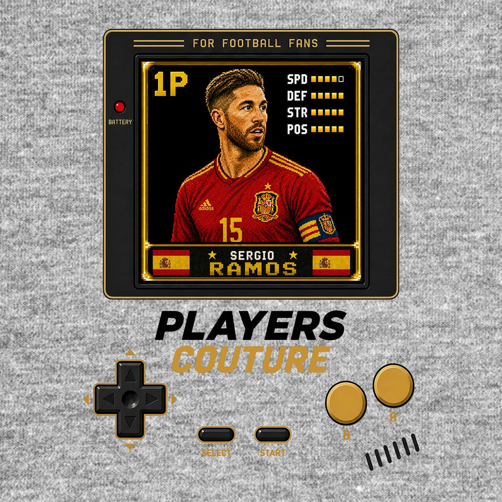 Sergio Ramos Legend 8-Bit Men's Hoodie - image 9