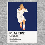 Sergio Ramos Real Madrid Icon Frame Men's Hoodie — Gray Artwork