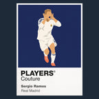 Sergio Ramos Real Madrid Icon Frame Men's Hoodie — Navy Artwork