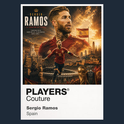 Sergio Ramos Spain Atlas Frame artwork by Players Couture