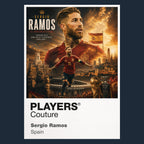 Sergio Ramos Spain Atlas Frame artwork by Players Couture