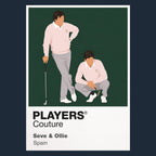 Seve & Ollie Golf Icon Frame Men's Polo Shirt in Navy - Players Couture Fanwear