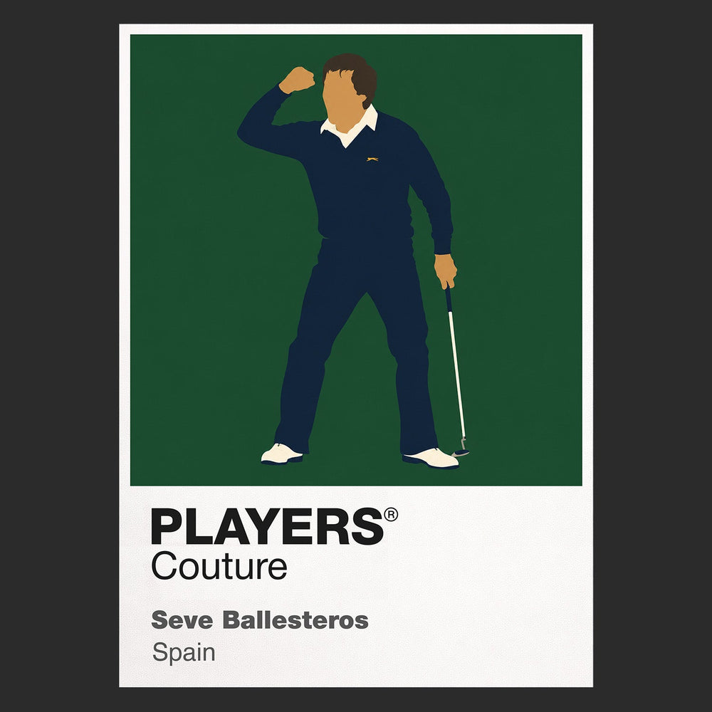 Seve Ballesteros Golf Icon Frame Men's Polo Shirt