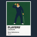 Seve Ballesteros Golf Icon Frame Men's Polo Shirt