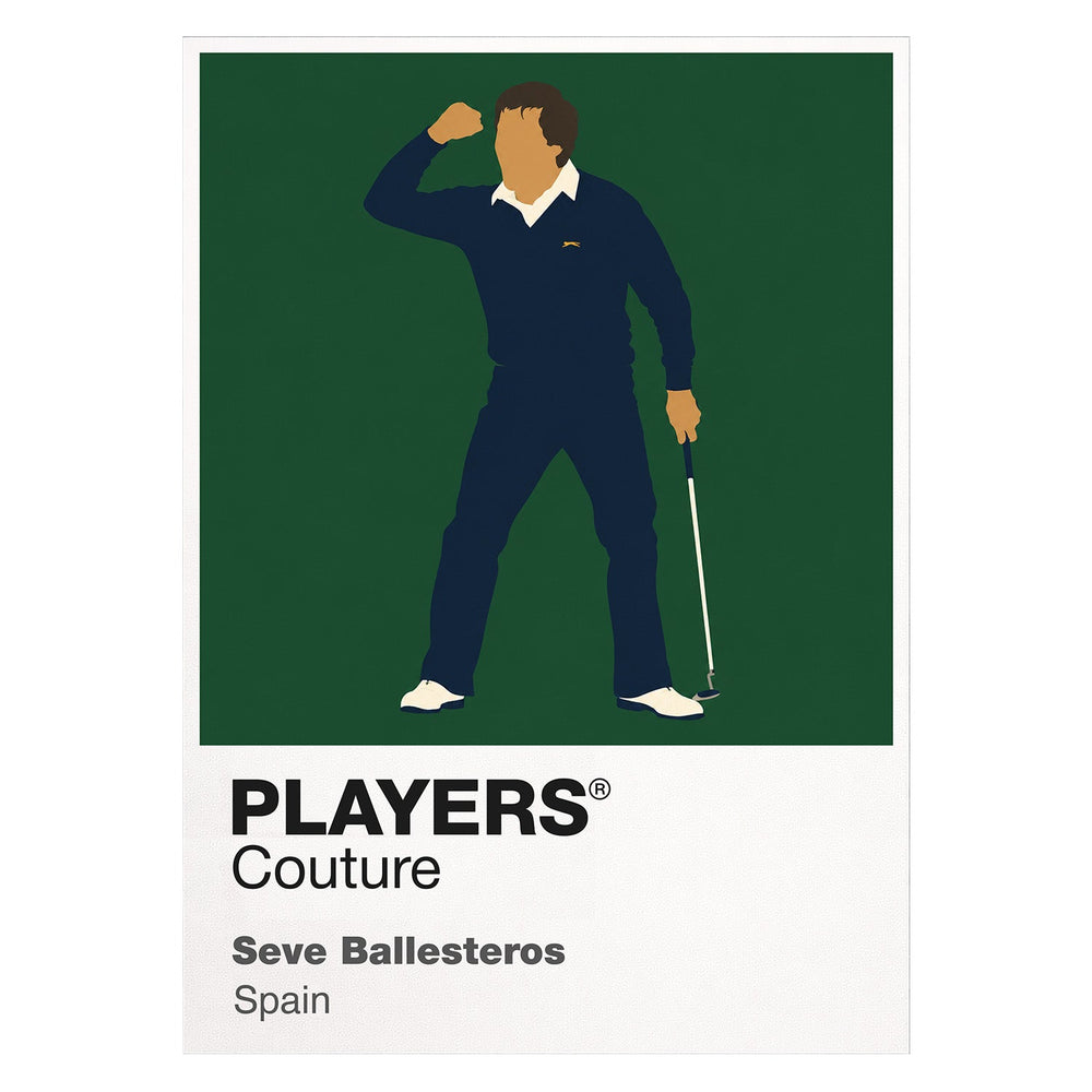 Seve Ballesteros Golf Icon Frame Men's Polo Shirt