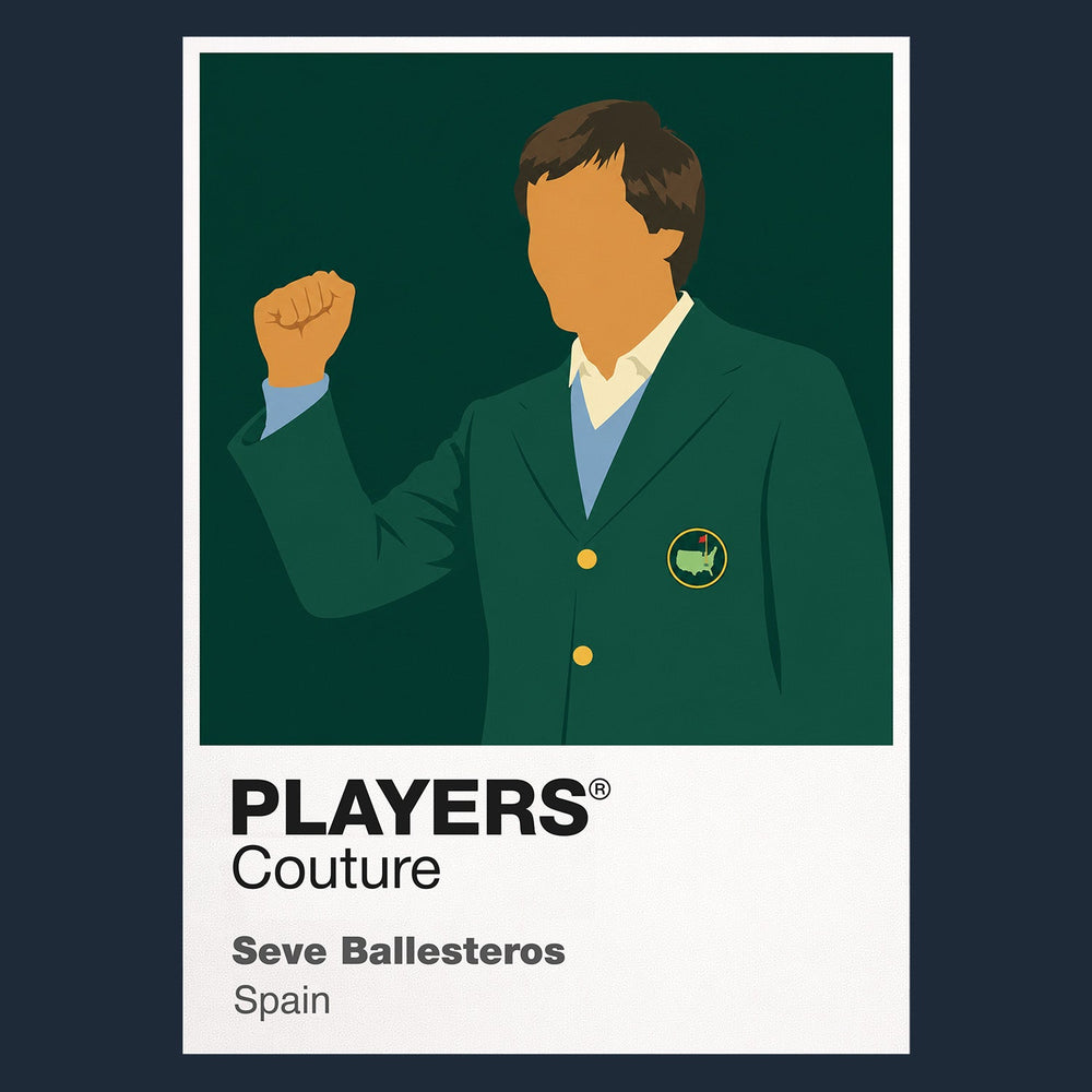 Seve Ballesteros Masters Golf Icon Frame Men's Polo Shirt