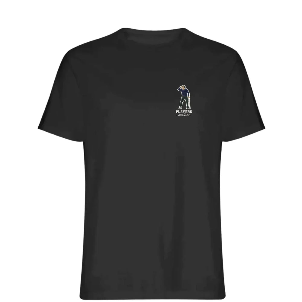 Seve Ballesteros t-shirt – black men's t-shirt featuring the Seve Ballesteros Players Couture logo