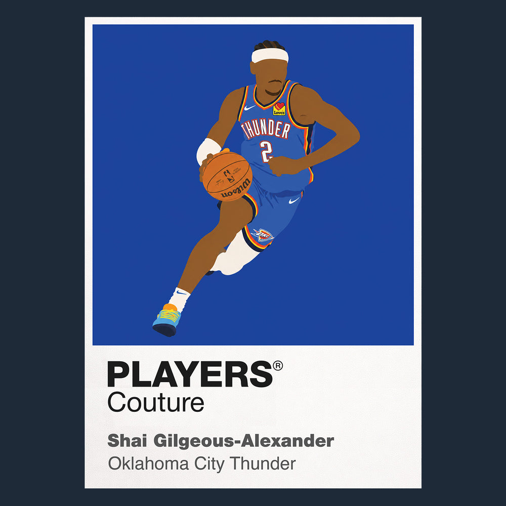 Shai Gilgeous-Alexander Thunder Basketball Icon Frame Men's Hoodie
