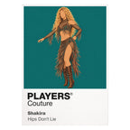 Shakira Shakira's unmistakable hair, movement and bilingual Latin-pop stage identity Icon Frame artwork on white