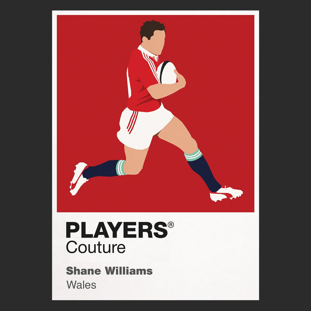 Shane Williams Rugby Union Icon Frame Men's T-Shirt – image 9