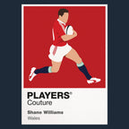 Shane Williams Rugby Union Icon Frame Men's Hoodie – image 1