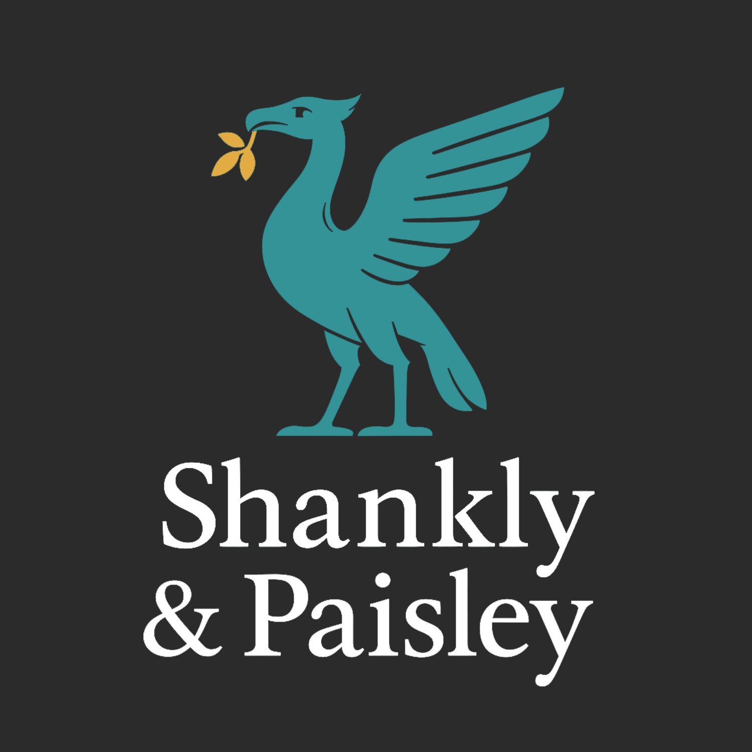 Shankly & Paisley Turquoise Logo Players Couture Men's Casual Hoodie
