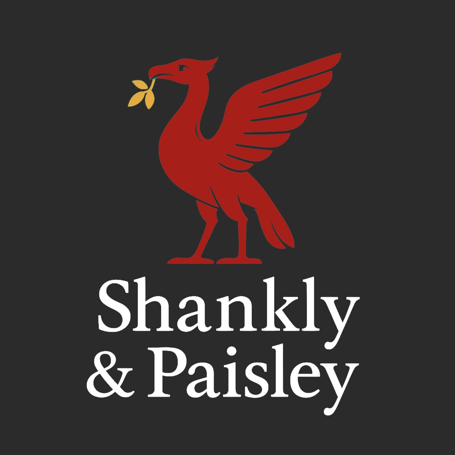 Shankly & Paisley Red Logo Players Couture Men's Casual Hoodie