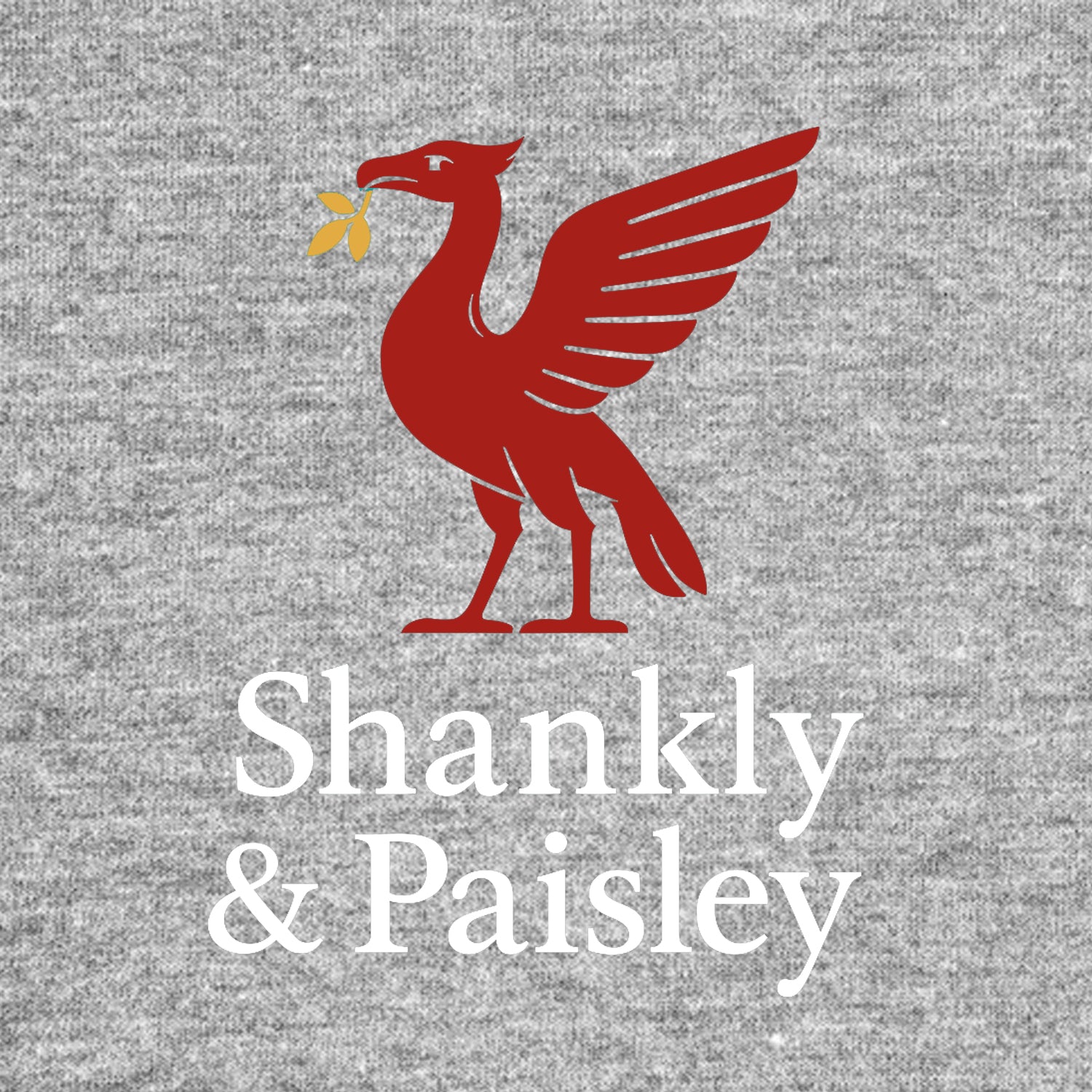 Shankly & Paisley Red Logo Players Couture Men's Casual Hoodie