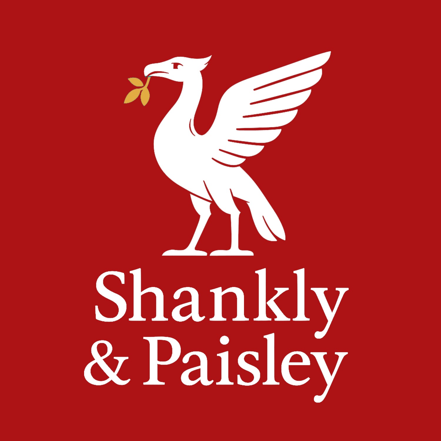 Shankly & Paisley Red Logo Players Couture Men's Casual Hoodie