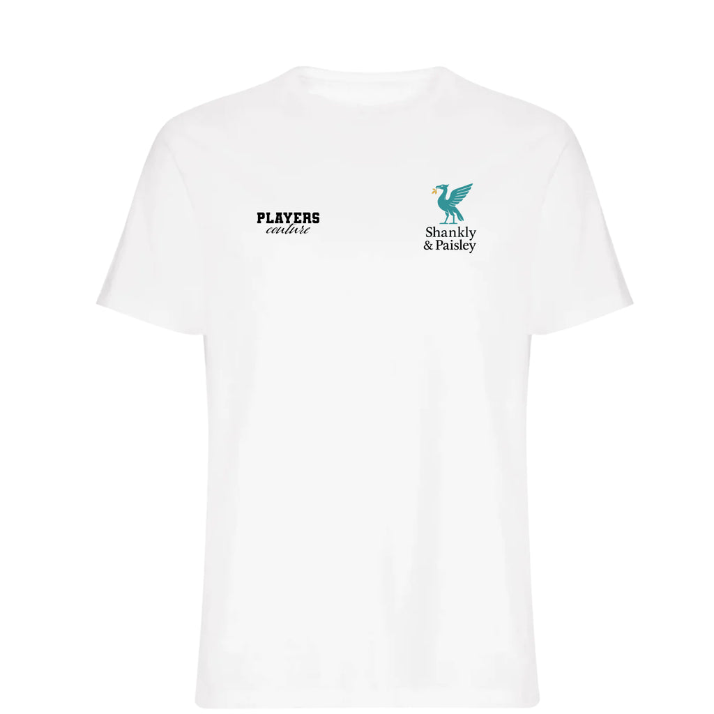Shankly & Paisley Turquoise Logo Players Couture Mens T-Shirt