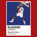 Shaquille O'Neal Magic Basketball Icon Frame Men's Hoodie