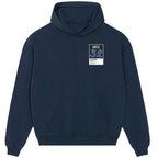Shaquille O'Neal 32 Magic hoodie – navy men's hoodie featuring the Shaquille O'Neal 32 Magic Players Couture logo