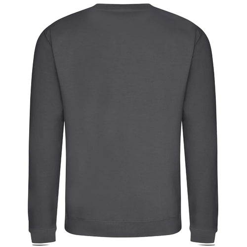 Essentials Collection hoodie – grey men's hoodie with black Essentials Collection letters and Players Couture logo on the