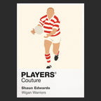 Shaun Edwards Wigan Warriors rugby league T-shirt black