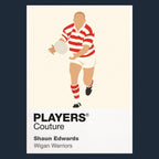 Shaun Edwards Wigan Warriors rugby league T-shirt navy