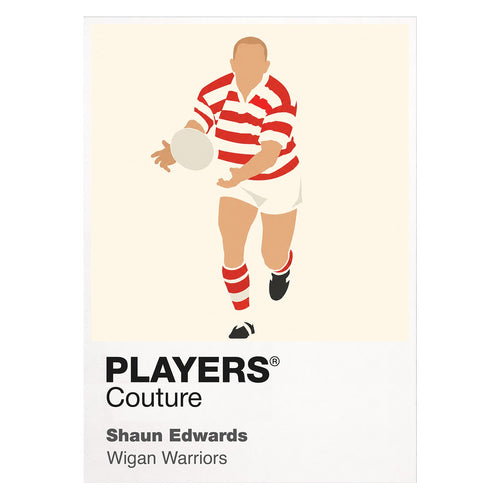 Shaun Edwards Wigan Warriors rugby league T-shirt white