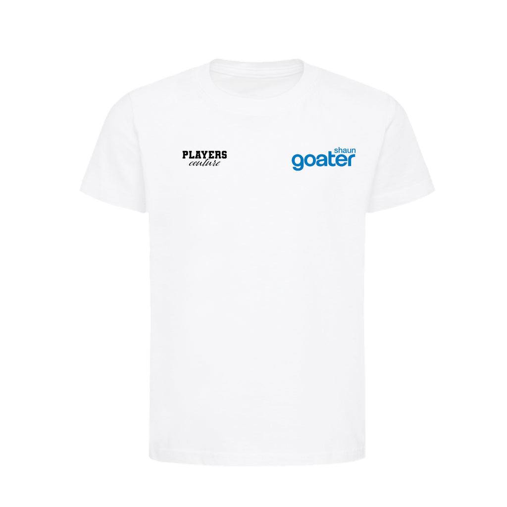 Shaun Goater Logo Players Couture Mens T-Shirt White