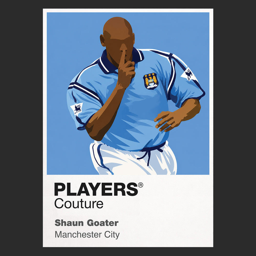 Shaun Goater Manchester City Icon Frame — Black