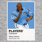 Shaun Goater Manchester City Icon Frame Men's Hoodie — Gray Artwork